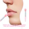 FRCOLOR 12pcs Silicone Lip Brushes Lip Mask Applicator for Makeup Transparent Handle Friends Special Occasions view 2