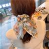 AAMMII Chiffonprint Flower Headband for Girls Pearl Head Band Light Blue view 2
