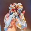 AAMMII Chiffonprint Flower Headband for Girls Pearl Head Band Light Blue view 4