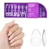 Gelike EC Extra Short Almond Gel Nail Tips Kit for Soak Off,Full Cover Soft Nail Tips,Pre-buff PMMA Resin,Clear Ultra-Thin Design,12 Sizes,240 Pieces view 1