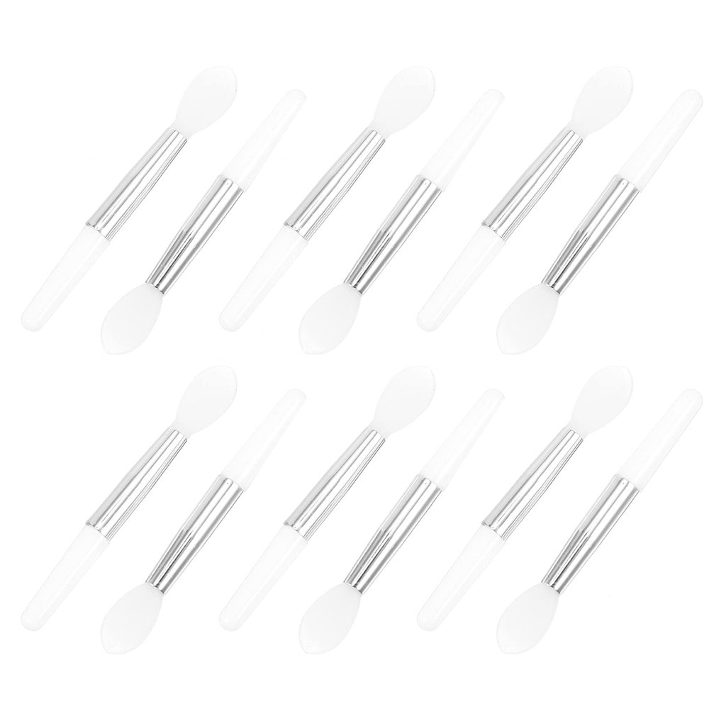 FRCOLOR 12pcs Silicone Lipstick Brush Applicators Makeup Lip Balm Wands Quality Material Comfortable Grip for Daily Use and Experimentation