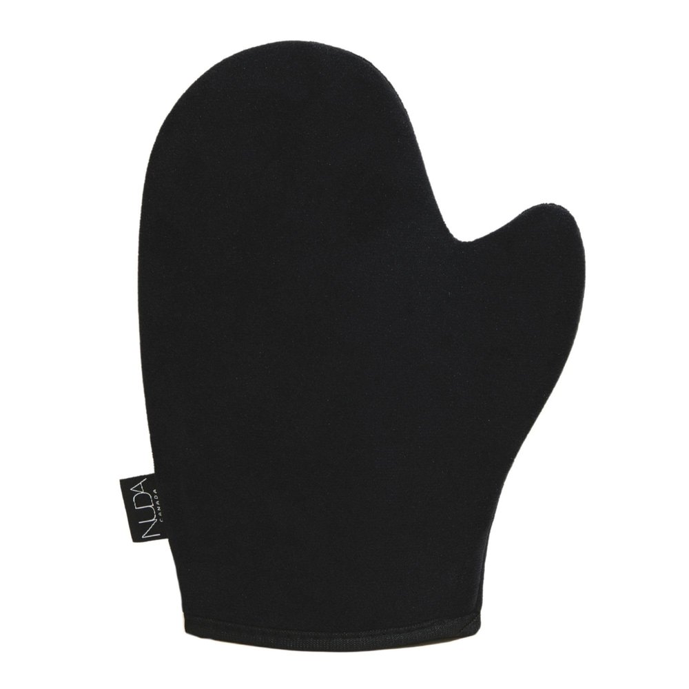 Nuda Self Tanning Mitt with Thumb, Soft Velvet Applicator, Reusable and Machine Washable, Streak Free Sunless Tan, Protects Hands from Stains, Smooth, Even, Long Lasting Tan Self Tanner Application