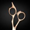Gold Hair Cutting Shears for Professional Hairdresser - 6" Gold Hair Scissors - Japanese 440C Steel - Super Hard, Sharp Cutting Edge - Saki Shears Tsuru Gold view 4