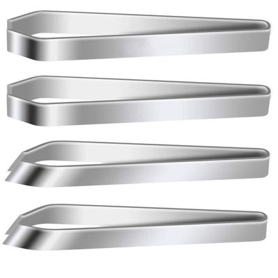 4 Pcs Fish Bone Tweezers, PIVHWIR Stainless Steel Flat and Slant Tweezers Pliers Remover Tool for Remove Fish Bones, Needle Dones, Scales