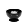 Tatara Porcelain shaving soap bowl, interior dimples for easy leather, 100% made in Portugal, ergonomic (dark) view 2