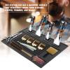 MoyRetty Magnetic Barber Organizer Mat for Clippers(17.7'' x 11.8''), Professional Anti-Slip Heat-Resistant Silicone Pad for Hair Stylist Supplies- 4 Magnets view 3
