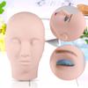 Injection Mannequin,1Pc Upgraded Makeup Eyelash Eyelashes Extensions Practice Soft Touch Rubber Practice Head Mannequin Training Head Model view 2