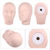 Injection Mannequin,1Pc Upgraded Makeup Eyelash Eyelashes Extensions Practice Soft Touch Rubber Practice Head Mannequin Training Head Model view 4