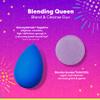 Beautyblender | Blending Queen Blend and Cleanse Set, Sapphire sponge and Speckled Violet Cleanser view 3