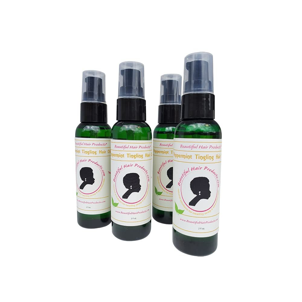 Beautiful Hair Product with Peppermint Oil and Jojoba, Soothing Scalp Treatment with No Product Build-Up, Mineral Oil and Petroleum Free (SISTERLOCKS Brand, 2 oz. pack of 4)