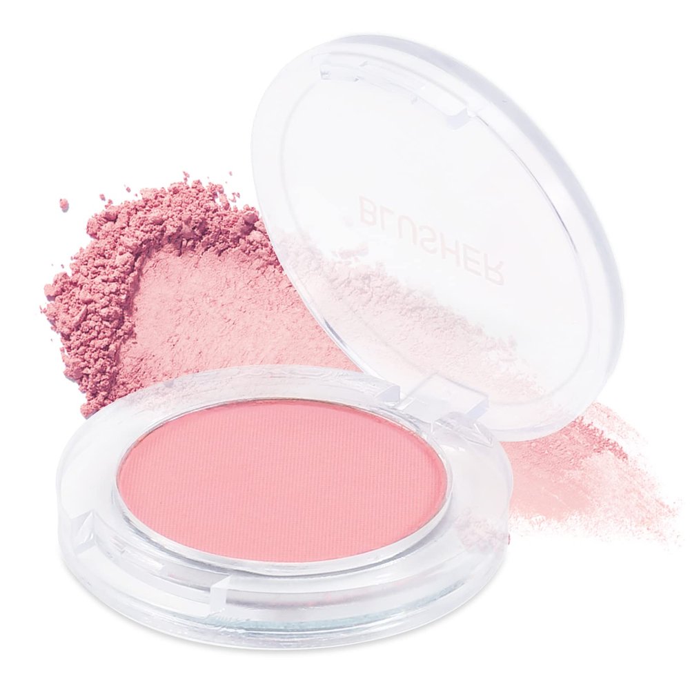 Boobeen Single Color Blush Face Blush Palette Matte Baked Makeup Blush Powder High Pigment Pressed Blush, Long-lasting Colorful, Blends Easily, Lightweight