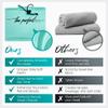 THE PERFECT HAIRCARE Microfiber Hair Towel Wrap + 2 Smooth Large Hair Drying Tie for Wet Hair - Anti-Frizz, Gentle, Absorbent Hair Scrunchies or Face Washing Wristband view 2