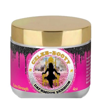 Get Thick Products EXTRA STRENGTH CELEB-BOOTY BUTT PLUMPING ENHANCEMENT ENLARGEMENT CREAM, 4.0 fluid ounces, (Pack of 1)