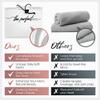 THE PERFECT HAIRCARE Microfiber Hair Towel Wrap + 2 Smooth Large Hair Drying Tie for Wet Hair - Anti-Frizz, Gentle, Absorbent Hair Scrunchies or Face Washing Wristband view 2