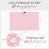 THE PERFECT HAIRCARE Microfiber Hair Towel Wrap + 2 Smooth Large Hair Drying Tie for Wet Hair - Anti-Frizz, Gentle, Super Absorbent Hair Scrunchies for Women - Also Use as a Face Washing Wristband view 3