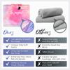 THE PERFECT HAIRCARE Microfiber Hair Towel Wrap + 2 Smooth Large Hair Drying Tie for Wet Hair - Anti-Frizz, Gentle, Super Absorbent Hair Scrunchies for Women - Also Use as a Face Washing Wristband view 2