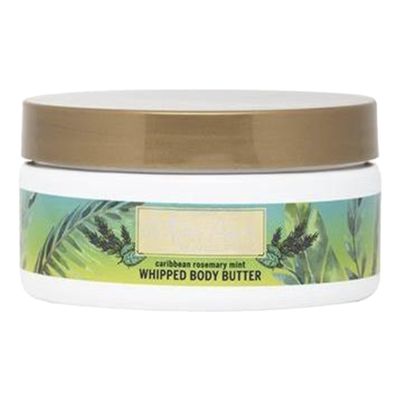 Joyce Giraud Natura Amor Whipped Body Butter, Caribbean Rosemary Mint, Extra Creamy, Ultra Hydrating, Non-Greasy, 8 Oz