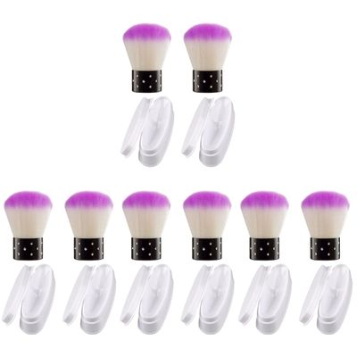 minkissy 8pcs Dip Powder Trays Containers Kit Brush Nail Art Tools for Dip Nails for Home Manicure