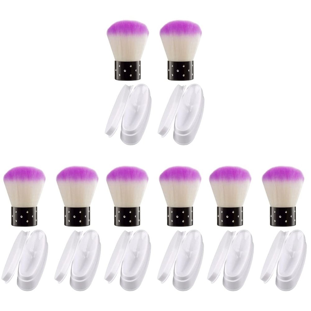 minkissy 8pcs Dip Powder Trays Containers Kit Brush Nail Art Tools for Dip Nails for Home Manicure