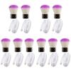 minkissy 10pcs Nail Duster Brush for Dip Powder Application Soft Mushroom Nail Dust Brush for Manicure and Pedicure for Home and Salon Use view 1