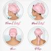 Microfiber Hair Towels Wrap for Women - Smooth as Silk - Anti-Frizz for Curly, Wavy, Straight Hair Girls - Plopping Essential - Fast Drying - Easier to Use Than a T-Shirt - 2 pack view 4