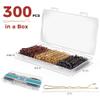 300 Pcs Bobby Pins Mixed color, Hair Pins for Women Girls and Kids, (Mixed color) view 2