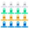 Beaupretty 60pcs Nail Extension Clips Transparent Colored Nail Retaining Clips for Manicure Lightweight Art Tools for Home Salon Use for Fixing Molds view 3