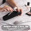 FERYES Large Travel Makeup Brush Holder, Magnetic Anti-fall Out Silicon Portable Cosmetic Face Brushes Holder, Soft and Sleek Makeup Tools Organizer for Travel- (8.27 * 2.36 * 1.57) view 4