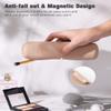 FERYES Large Travel Makeup Brush Holder, Magnetic Anti-fall Out Silicon Portable Cosmetic Face Brushes Holder, Soft and Sleek Makeup Tools Organizer for Travel- (8.27 * 2.36 * 1.57) view 3