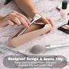 FERYES Large Travel Makeup Brush Holder, Magnetic Anti-fall Out Silicon Portable Cosmetic Face Brushes Holder, Soft and Sleek Makeup Tools Organizer for Travel- (8.27 * 2.36 * 1.57) view 4
