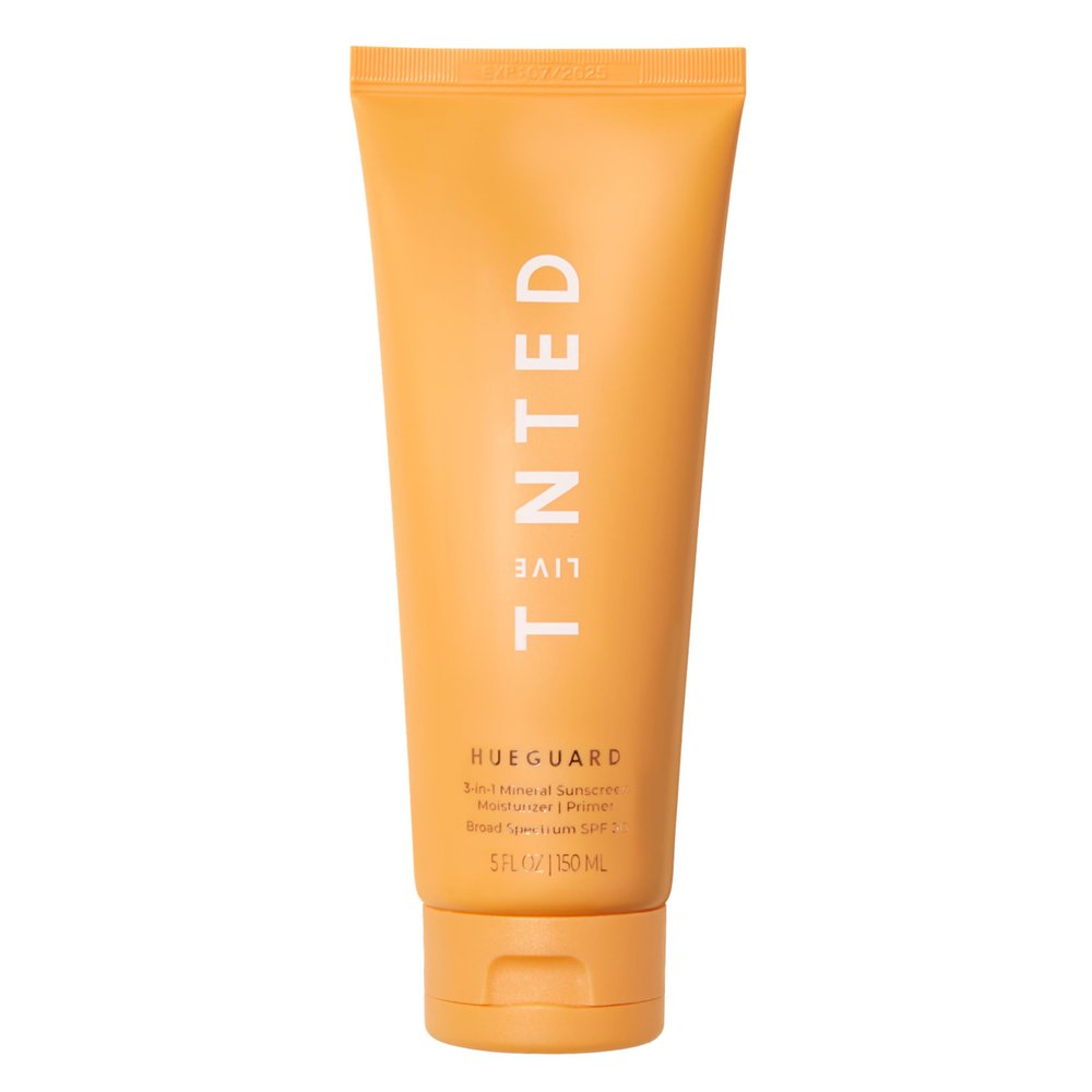 Live Tinted Hueguard Jumbo 3-in-1 Mineral Sunscreen, Moisturizer, & Primer for Face and Body - Hydrate and Protect the Skin Year Round - SPF 30 to Protect Against UVA/UVB Rays, 5 Fl Oz