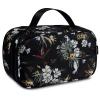 Gloppie Makeup Bag for Women Double Layers Cosmetic Case Floral Makeup Box Travel Size Brush Holder Portable Zipper Cosmetic Pouch with More Pockets view 1