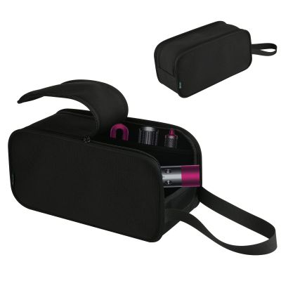 Beautyflier Travel Case Compatible with Dyson Airwrap Styler, Hair Dryer Brush Holder Portable Storage Bag Travel Organizer for Airwrap Styler and Attachments, Black Carrying Case for Shark Flexstyle