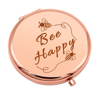 Bee Gift for Women Honey Bee Lover Gifts for Girls Inspirational Gifts Compact Makeup Mirror for Friends Bestie Sister Bee Kind Gifts Travel Makeup Mirror for Beekeeper