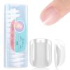 Gelike EC Extra Short Soft Gel Nail Tips Kit for Soak Off Nail Extensions,Full Cover,Square Shaped,Pre-buff PMMA Resin,Clear Ultra-Thin Design,12 Sizes,240 Pieces view 1