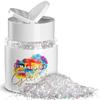 MARBLERS Holographic Glitter [Mixed Silver] 1.5oz (42g) | Chunky | Non-Toxic, Vegan, Cruelty-Free | Face, Body, Eyeshadow, Hair, Festival, Party Makeup, Nail Art, Polish | Resin, Tumbler, Slime, Craft view 1