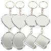 Beavorty Compact Mirror Keychain Double-Sided Metal Folding Pocket Mirror Pendant for Travel Personal Care and Makeup on The Go view 1