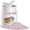MARBLERS Holographic Glitter [Mixed Pink] 1.5oz (42g) | Chunky | Non-Toxic, Vegan, Cruelty-Free | Face, Body, Eyeshadow, Hair, Festival, Party Makeup | Nail Art, Polish | Resin, Tumbler, Slime, Craft view 1