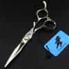 6.0" Professional Japan 440C Hair Cutting Shears, Hair Cutting Scissors Set, Barber Scissors, for Barber Or Home Use, Plus Bonus Faux Leather Case(Silver) view 3