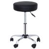 Adjustable Height Rolling Salon Stool Swivel Chair Medical Office Spa Stool Soft Hydraulic Chair with Wheels, Black view 1