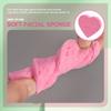 Face Cleansing Sponge, Heart Shaped Facial Sponges Compressed Face Pads for Exfoliating Washing Face (30pcs) view 3