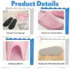 Zhehao 10 Pairs Disposable Slippers Washable House Slippers for Guests Bulk Women Men Spa Hotel Bath Slipper Soft Cotton Linen Non Slip Breathable for Indoor Travel Bedroom Party(Pink, Gray) view 3