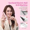 SAVILAND Electric Nail Drill: 2025 Electric Nail File Rose Efile Nail Drill Professional Manicure with 6PCS Nail Drill Bits Portable Nail File & Salon Use Manicure Pedicure at Home view 2
