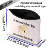 BLUPARK Cute Real Housewife Makeup Bag TV Fans Gifts I'm Passionate About Dogs Not Crazy Cosmetic Bag for Fans(Just Not Crazy) view 2