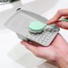 Portable Textured Brush Cleaner Cleansing Palette Silicone Mat Washing Tool Brush Scrubber for Removing Oil & Impurities from Brush Bristles,Mess Free, Cruelty Free, Extend Brush Life, Gray view 3