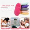 6pcs Face Cleansing Sponge, Reusable Makeup Removal Pads Face Washing Puff for Home Travel (Random color) view 4
