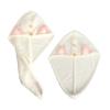 YUEMOL Cotton Hair Towel wrap 2PCS Cute Cat Ears Super Absorbent Dry Hair Towel for Women and Kids, Thickened Microfiber with Bear Button Dry Hair Towel (Color : B) view 1