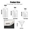 19 Pcs Travel Pouches for Toiletries, 30ML/50ML/100ML Portable Fluid Makeup Packing Bags, Travel Refillable Empty Squeeze Pouch for Shampoo Conditioner Lotion Soap Liquids Face Cream Shower Gel view 2