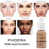 PHOERA Foundation, PHOERA Matte Liquid Foundation,PHOERA Makeup for Women, PHOERA Foundation Full Coverage Concealer, 30ml 24HR Matte Oil Control Concealer (102+103/ Nude+ Warm peach) view 3