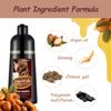 Black Argan Oil Hair Dye - 16.9 Fl Oz, 3 in 1 Semi-Permanent Color Shampoo, Easy To Use (Black) view 4